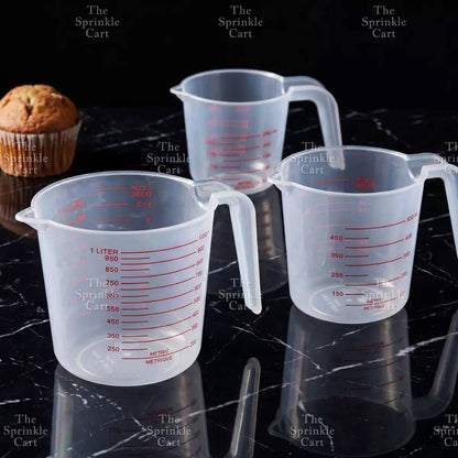 Large Capacity Multi-purpose Handheld Stackable Clear Measuring Cup Set TSC