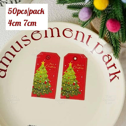 Christmas Sticker and Gift Tag DIY Food Box Sealing Label Packaging TSC