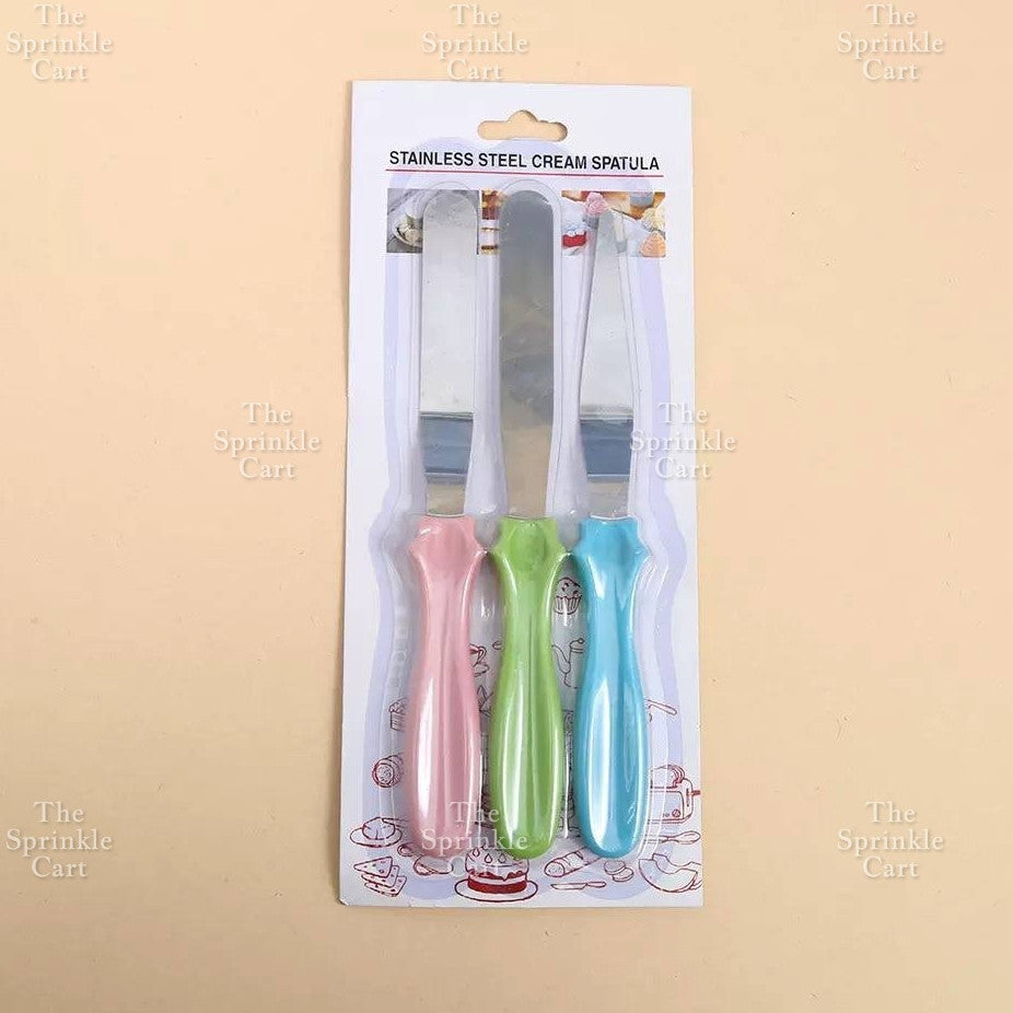 Offset Spatula Set Straight Angled Palette Knife for Baking and Cake Slicing Tool TSC