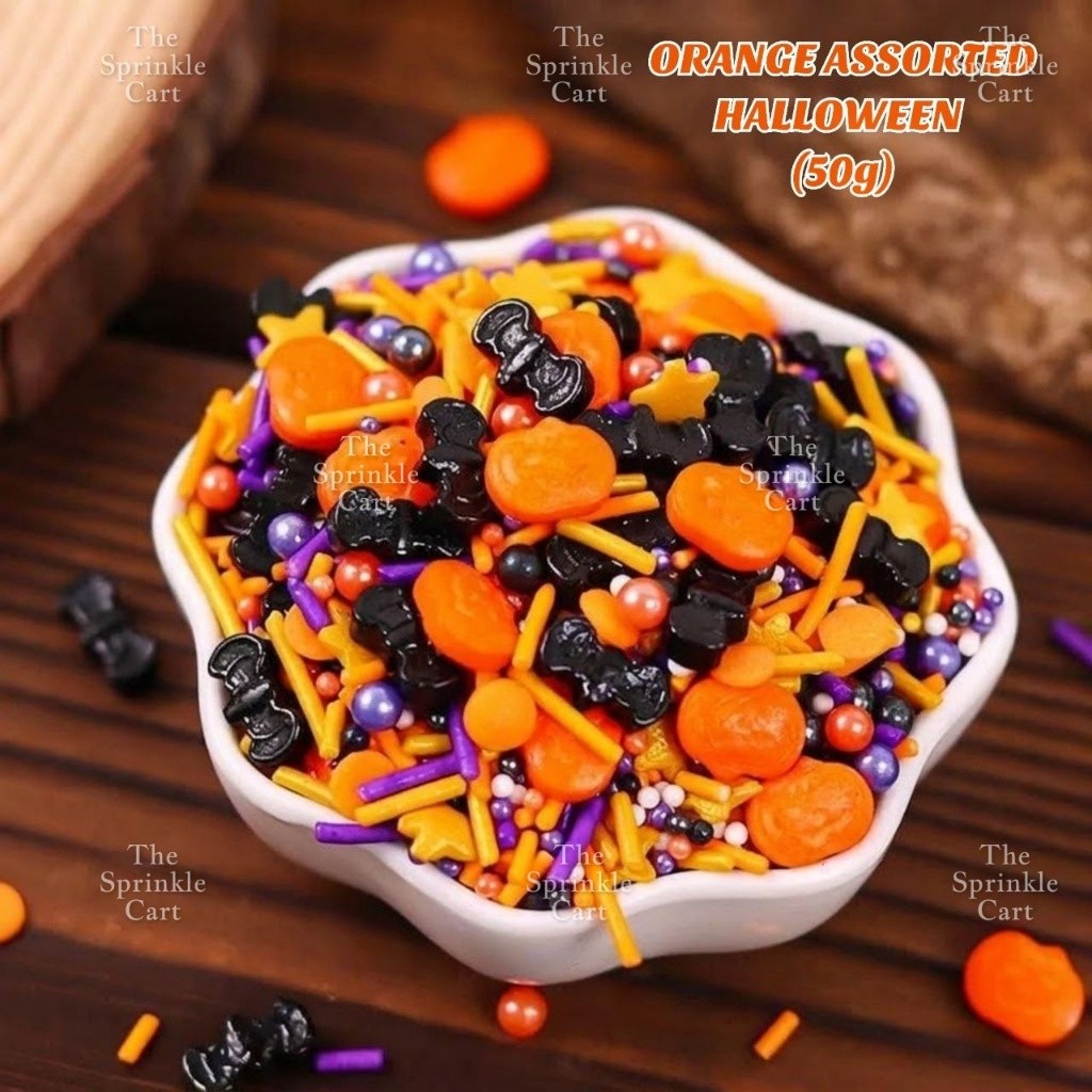 Halloween Theme Sprinkles Loot Bag and Topper Decoration TSC