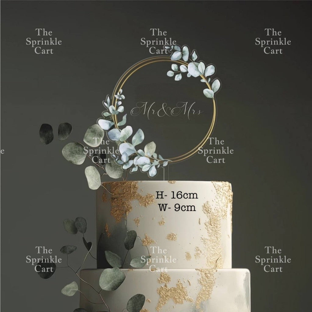 Acrylic Glitter Paper Happy Birthday Mr & Mrs Girl Boy Cake Topper Party Supplies