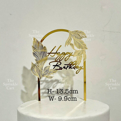 Acrylic Happy Birthday Happy Anniv & Baby Shower Cake Topper Birthday Wedding Party Decoration TSC