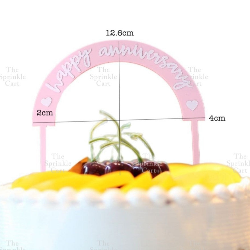 Acrylic Happy Birthday Happy Anniv & Baby Shower Cake Topper Birthday Wedding Party Decoration TSC