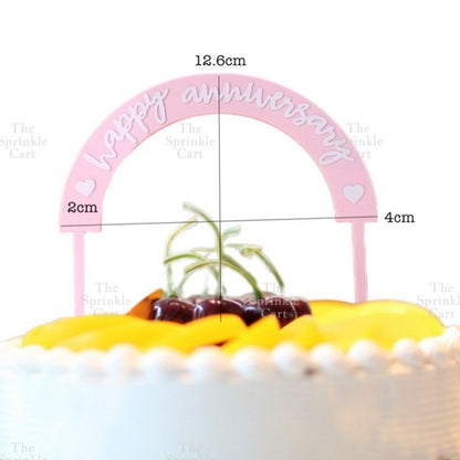 Acrylic Happy Birthday Happy Anniv & Baby Shower Cake Topper Birthday Wedding Party Decoration TSC