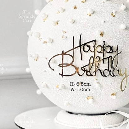 Acrylic Happy Birthday Happy Anniv & Baby Shower Cake Topper Birthday Wedding Party Decoration TSC