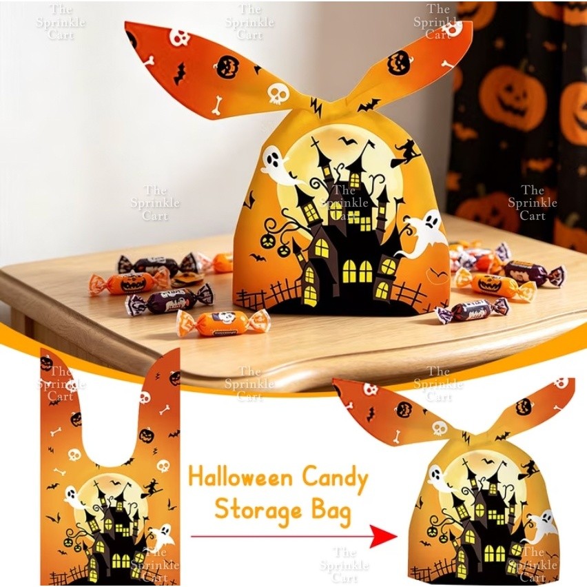50pcs Christmas Halloween Candy Gift Loot Bag Packaging TSC