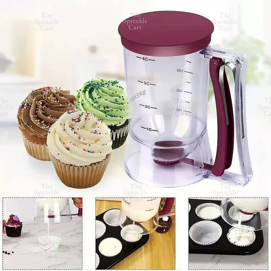 Handheld Cake and Pastry Batter Measuring Cup and Dispenser TSC