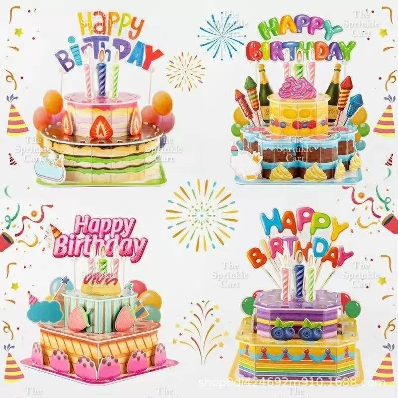 3D Building Blocks and Cardboard Puzzle Toy Assembly for Fun Pastime and DIY Decoration TSC