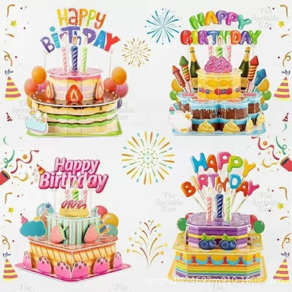 3D Building Blocks and Cardboard Puzzle Toy Assembly for Fun Pastime and DIY Decoration TSC