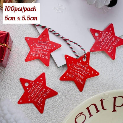 Christmas Sticker and Gift Tag DIY Food Box Sealing Label Packaging TSC