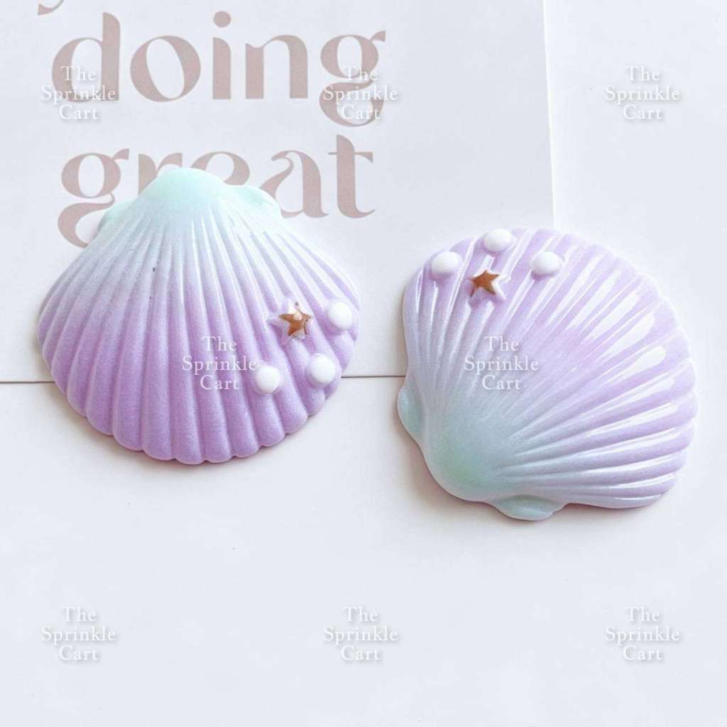 Mermaid Theme Toy Topper Silicone Molder Stencil for Cake Decoration TSC