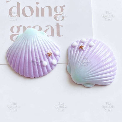 Mermaid Theme Toy Topper Silicone Molder Stencil for Cake Decoration TSC