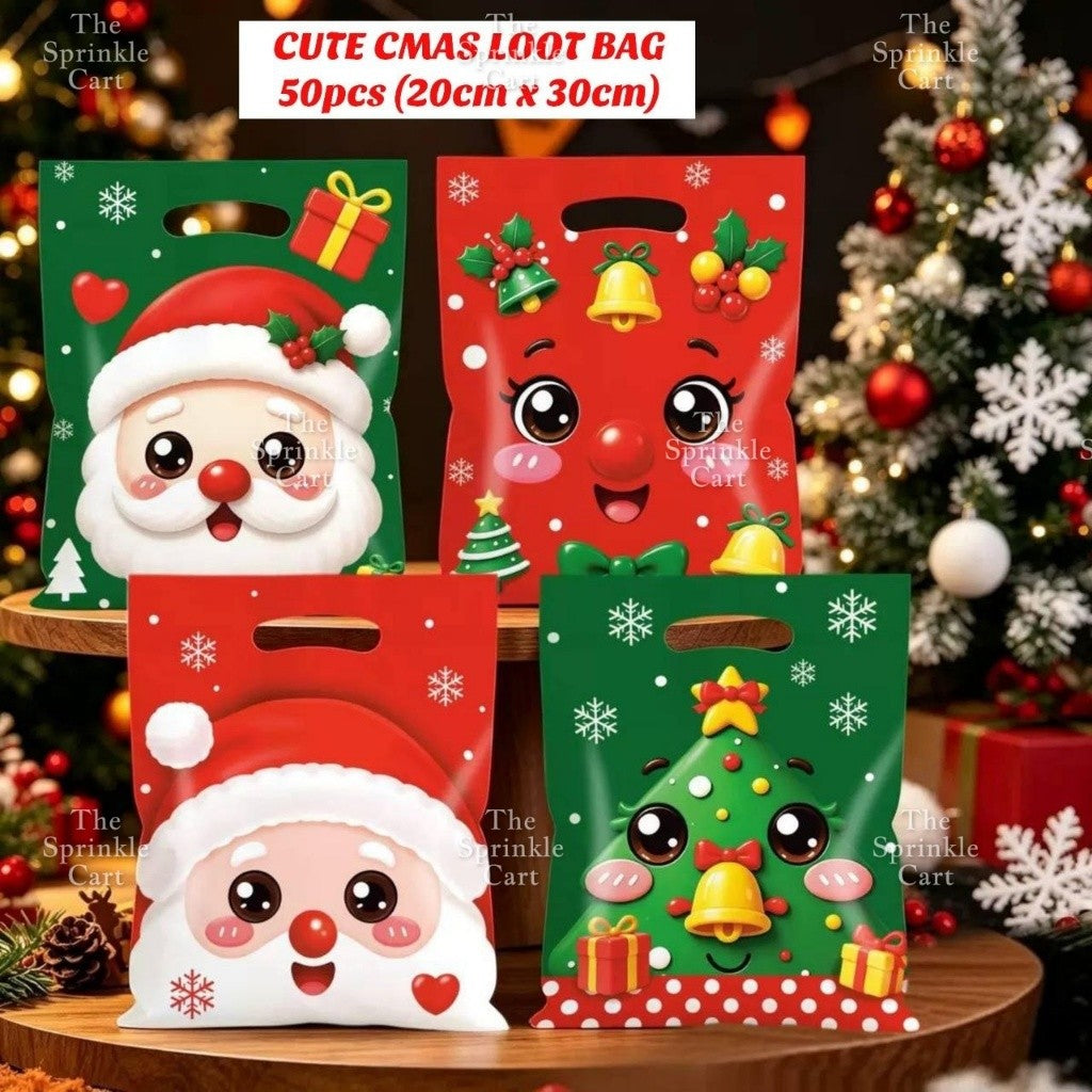 50pcs Christmas Halloween Candy Gift Loot Bag Packaging TSC