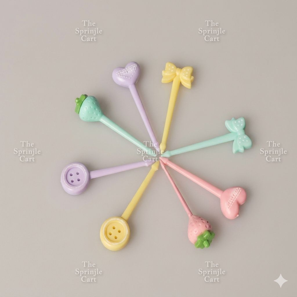 Disposable Bento Picks Utensil with Cute Design TSC