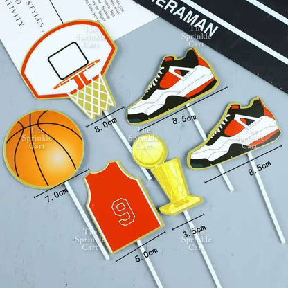 Basketball and Sports Ball Theme Cake Topper for Cake DecorationTSC