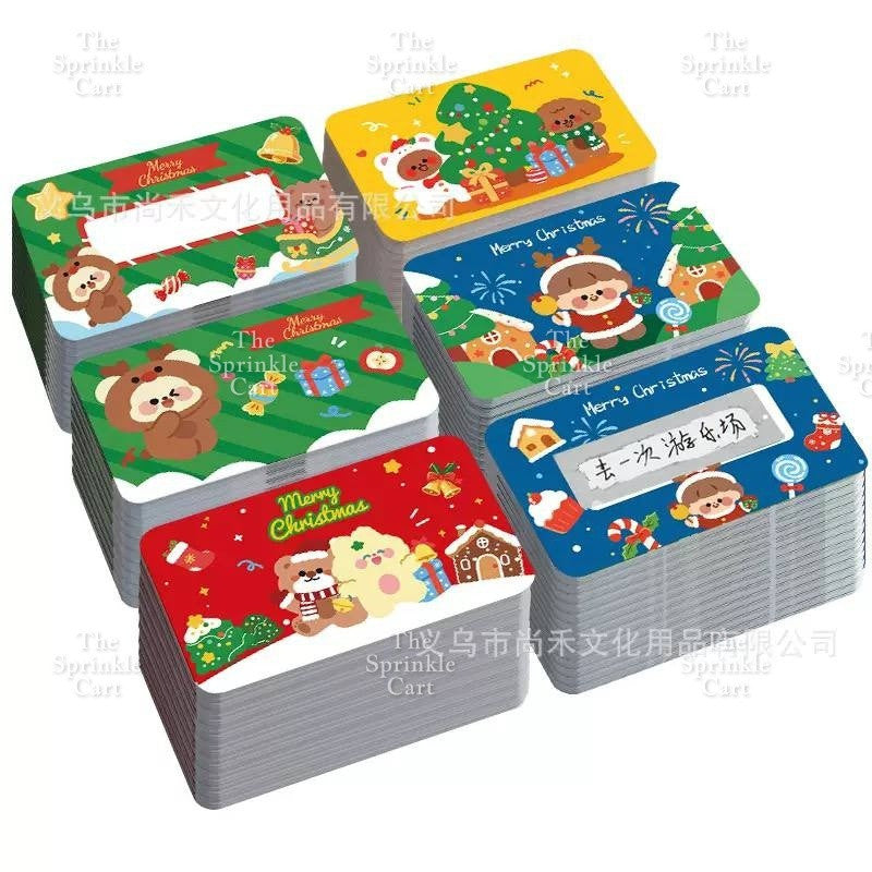 Christmas Scratch Card DIY Children Handwritten Surprise Gift Award TSC