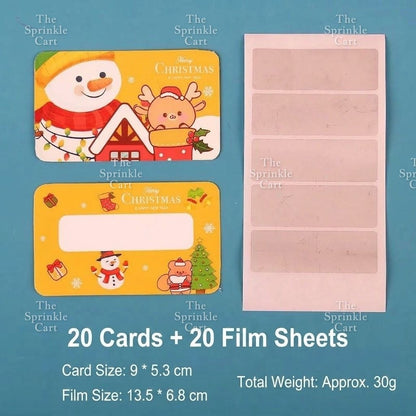 Christmas Scratch Card DIY Children Handwritten Surprise Gift Award TSC