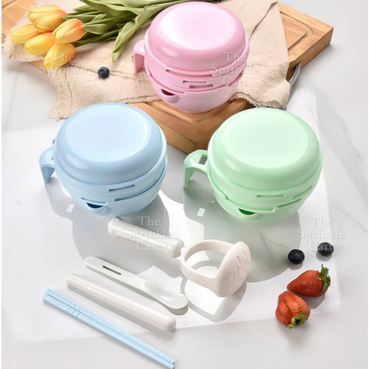 Manual Grinding Bowl Set Fruit Grinder for Children Fruit Juice Tools Supply TSC