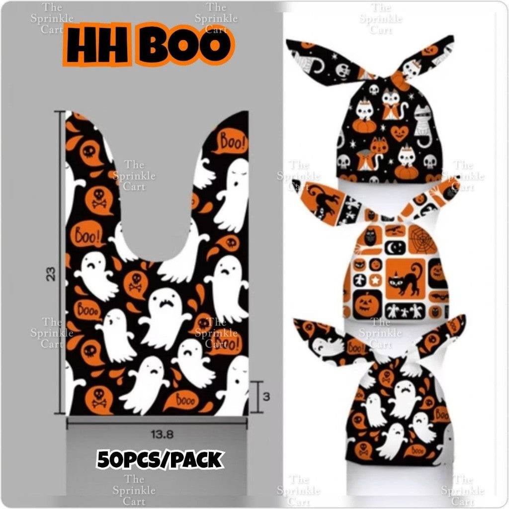 50pcs Christmas Halloween Candy Gift Loot Bag Packaging TSC