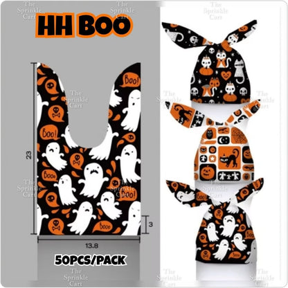 50pcs Christmas Halloween Candy Gift Loot Bag Packaging TSC