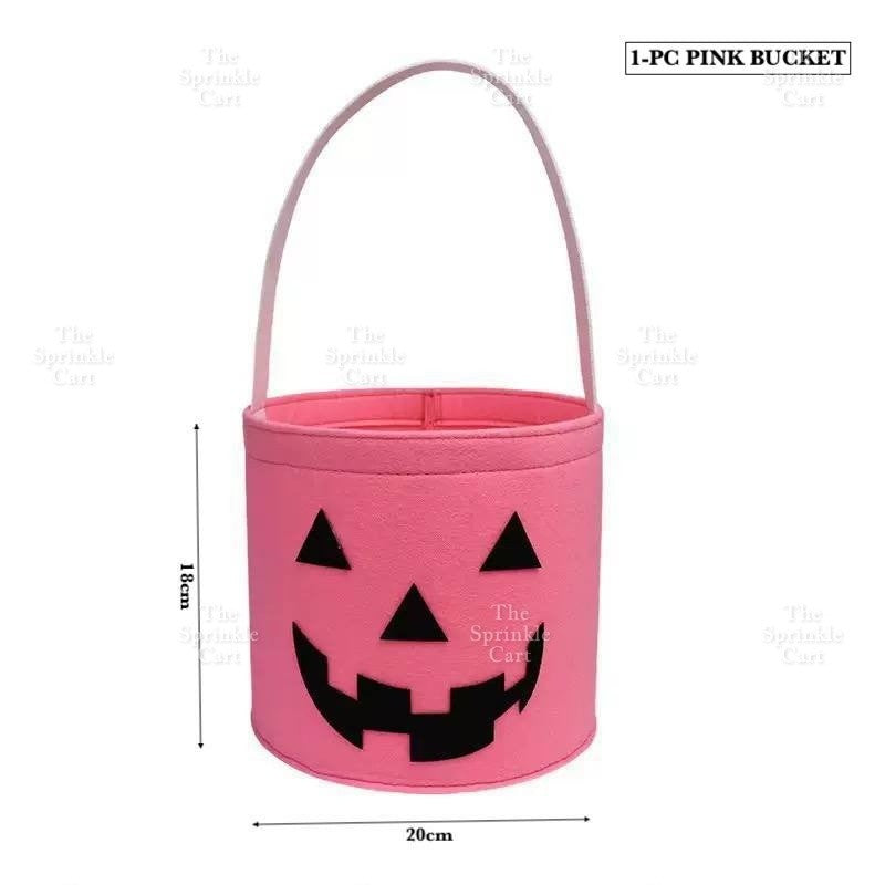Trick or Treat Goodie Candy Bag and Bucket for Adult Children Halloween Party TSC