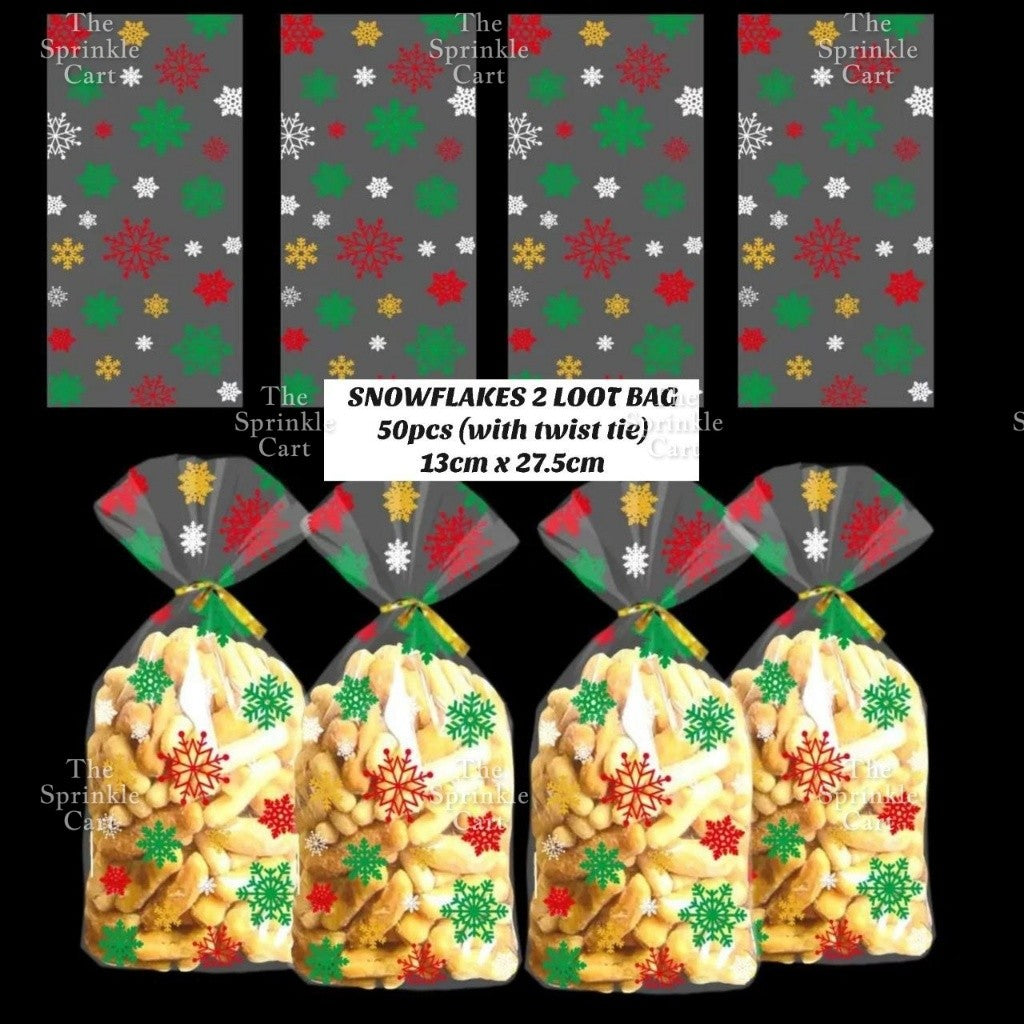 Christmas Theme Resealable OPP and Loot Bag Goodies Packaging TSC