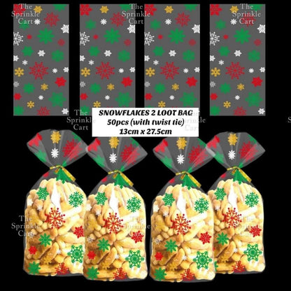 Christmas Theme Resealable OPP and Loot Bag Goodies Packaging TSC