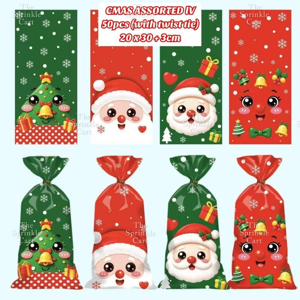 50pcs Christmas Halloween Candy Gift Loot Bag Packaging TSC