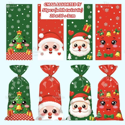 50pcs Christmas Halloween Candy Gift Loot Bag Packaging TSC