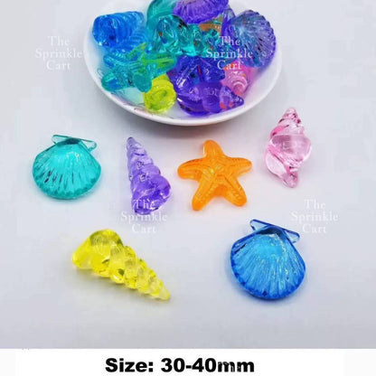 Mermaid Theme Toy Topper Silicone Molder Stencil for Cake Decoration TSC