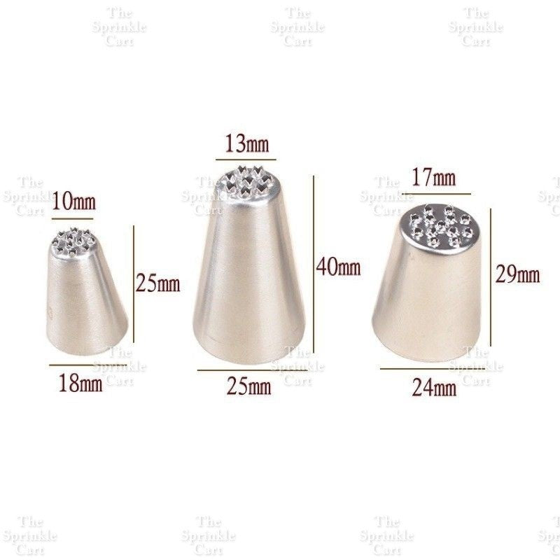 1M 2F 2D 6B 195 Nozzle Tip for Cake Icing Buttercream Pastry Decoration TSC