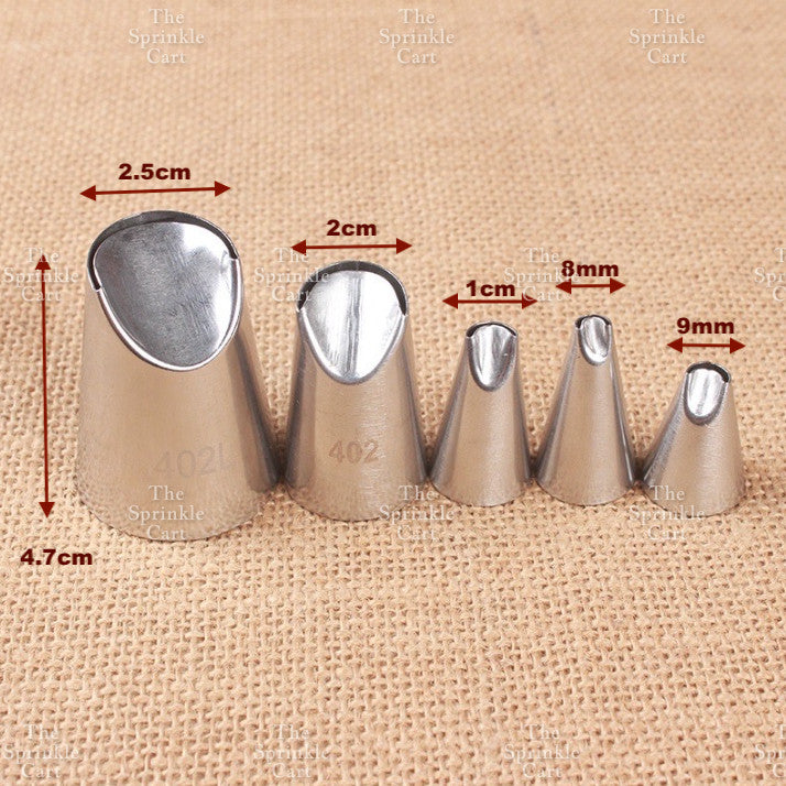 1M 2F 2D 6B 195 Nozzle Tip for Cake Icing Buttercream Pastry Decoration TSC