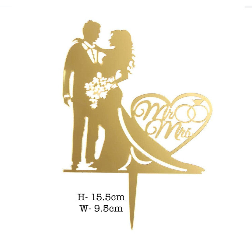 Acrylic Glitter Paper Happy Birthday Mr & Mrs Girl Boy Cake Topper Party Supplies