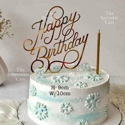 Acrylic Happy Birthday Happy Anniv & Baby Shower Cake Topper Birthday Wedding Party Decoration TSC