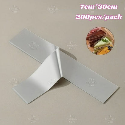 Swiss Roll Greaseproof Divider Liner and Cello Acetate Mousse Cake Border TSC