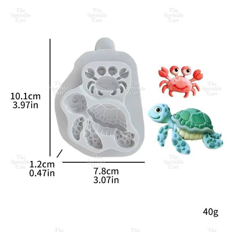 Under The Sea Theme Silicone Molder for Baking Cake Chocolate and Resin Clay DIY Craft TSC