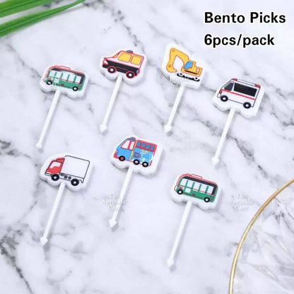 Engineering Construction Truck Tractors and Street Signages Toy Cake Topper for Boy Birthday Vehicles TSC
