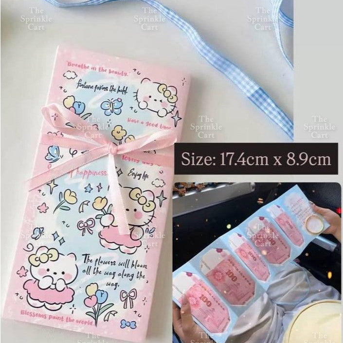 Surprise Money Accordion Angpao Envelope for Birthday Christmas Valentines and Mothers Day TSC