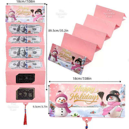 Surprise Money Accordion Angpao Envelope for Birthday Christmas Valentines and Mothers Day TSC