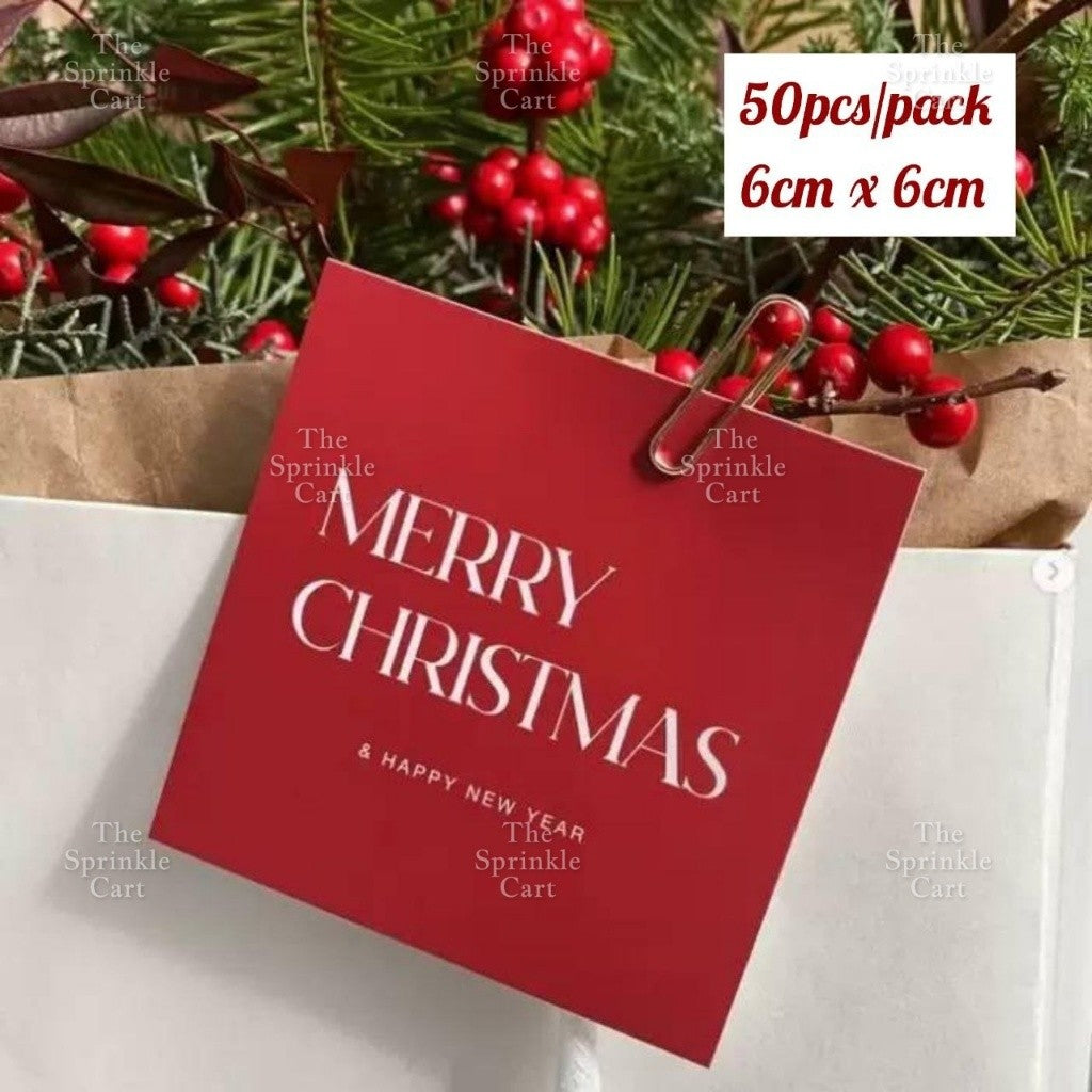 Christmas Sticker and Gift Tag DIY Food Box Sealing Label Packaging TSC