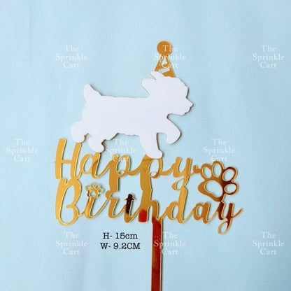 Floral Acrylic Topper Birthday Anniversary Bride to be Mr & Mrs Wedding Anniversary