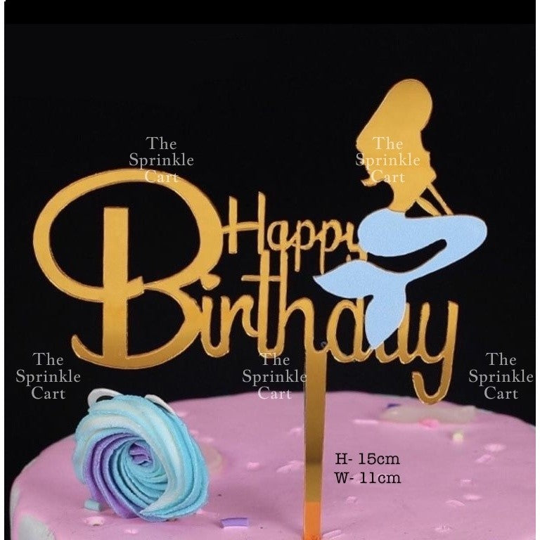 Floral Acrylic Topper Birthday Anniversary Bride to be Mr & Mrs Wedding Anniversary