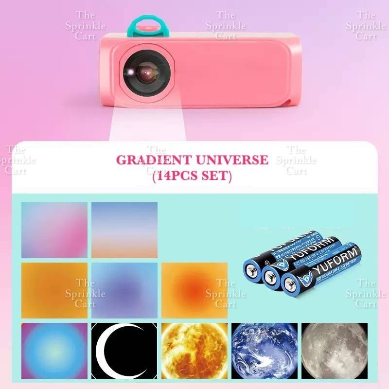 Mini Projector for Party Setup With Background Cards TSC