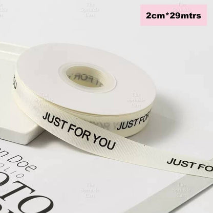 Printed Satin Ribbon DIY Flower Bouquet and Cake Gift Tie Packaging TSC