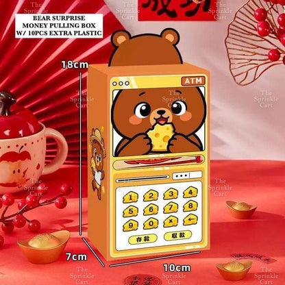 Surprise Money Pulling Box with Plastic for Cake and DIY Gift Birthday Christmas and Other Occasions TSC