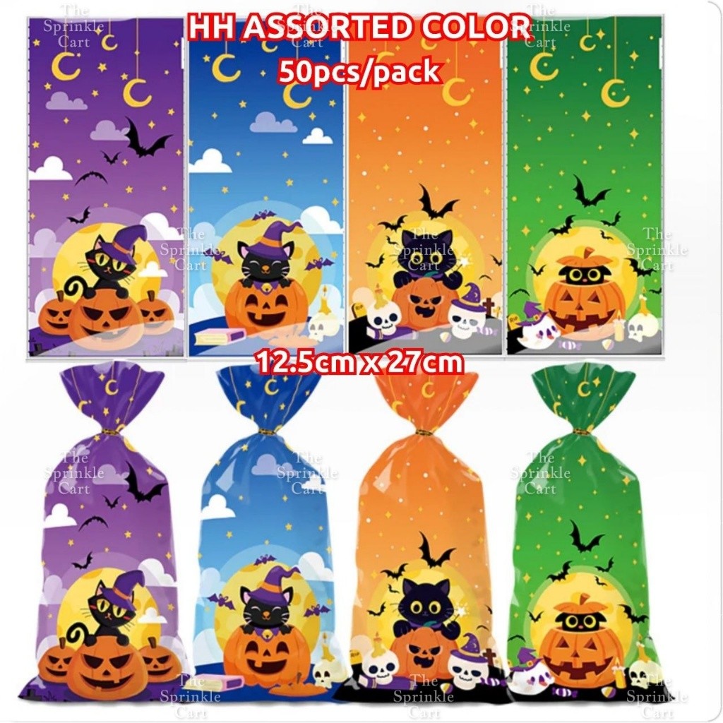 50pcs Christmas Halloween Candy Gift Loot Bag Packaging TSC