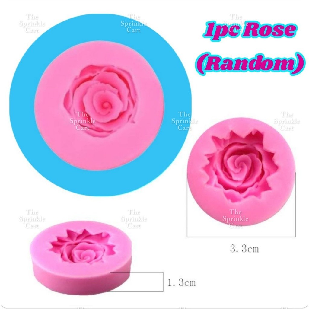 Flower Theme Silicone  Chocolate Fondant Molder Resin Cake Jelly Baking Supply Decoration