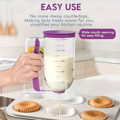 Handheld Cake and Pastry Batter Measuring Cup and Dispenser TSC