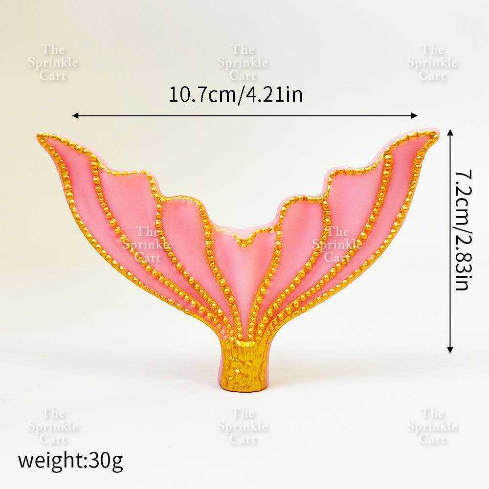 Mermaid Theme Toy Topper Silicone Molder Stencil for Cake Decoration TSC
