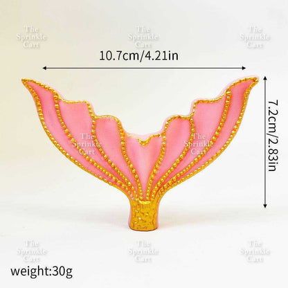 Mermaid Theme Toy Topper Silicone Molder Stencil for Cake Decoration TSC
